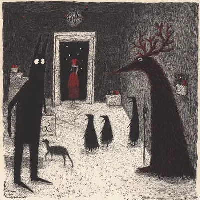 Merry Christmas to everyone - AI artwork, 23 Dec 2024