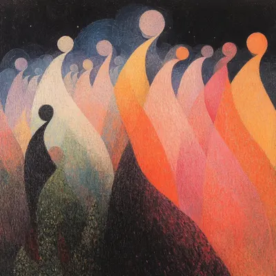 it's just the same pattern over and over again, aren't you tired? - AI artwork, 2 Dec 2024