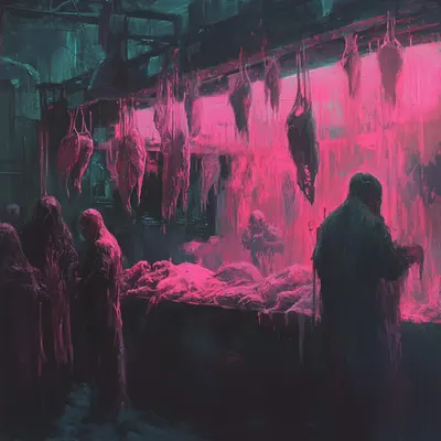 They robbed us out of magic. Slaughter it while it was there. Will it ever come back? - AI artwork, 17 Dec 2024