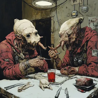 evolution of blood - AI artwork, 8 Dec 2024