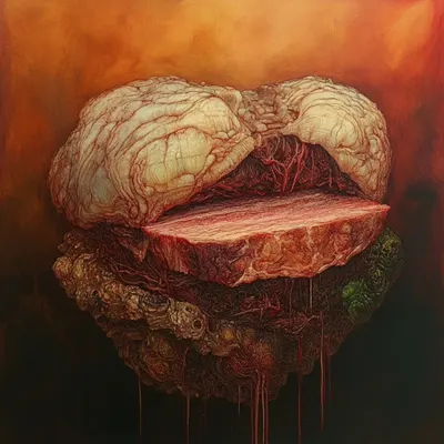 Do you feel the flesh? - AI artwork, 10 Dec 2024
