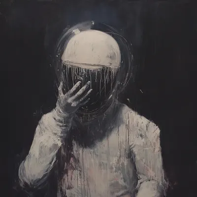 For fuck's sake, we are floating in the void. Just another fucking day on planet Earth. How the fuck are we even still breathing? - AI artwork, 12 Dec 2024