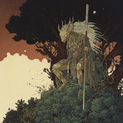 Guardian of the fallen forest - AI artwork, 9 Jan 2025