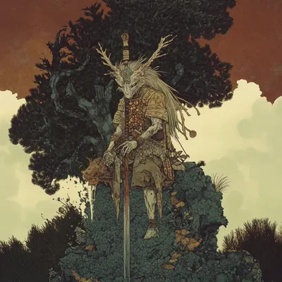 Guardian of the fallen forest - AI artwork, 9 Jan 2025