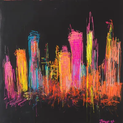 A weekend in the city - AI artwork, 3 Jan 2025