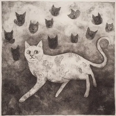 Cats? - AI artwork, 20 Jan 2025