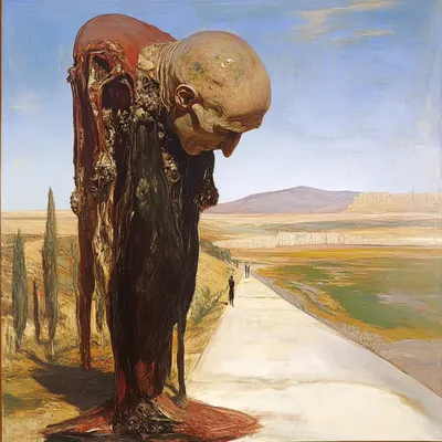I've made some music that you can listen through Spotify or use on Instagram. Everything is so heavy. That's all, thank you - AI artwork, 6 Jan 2025