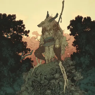 Guardian of the fallen forest - AI artwork, 9 Jan 2025