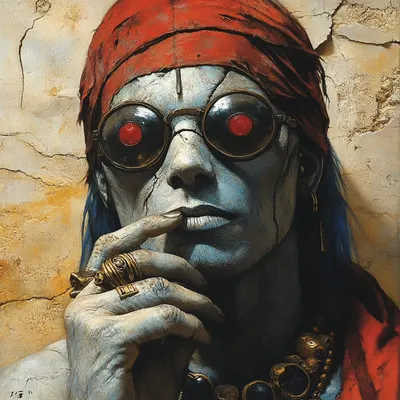 We weren't first. They did it a long time ago - AI artwork, 24 Jan 2025