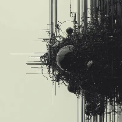in the darkest of nights - AI artwork, 12 Jan 2025