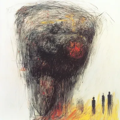Over and over again until it's... over - AI artwork, 26 Jan 2025