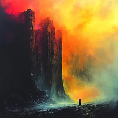 Others walked this land long before us, leaving whispers in every breeze. Our footprints trace echoes of those who came first, mere ripples in an ancient tide - AI artwork, 7 Jan 2025