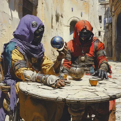 We weren't first. They did it a long time ago - AI artwork, 24 Jan 2025