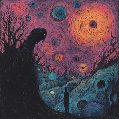 betwen two worlds, where should I be? - AI artwork, 21 Jan 2025