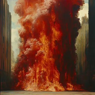 find the spark, ignite the fire - AI artwork, 17 Feb 2025