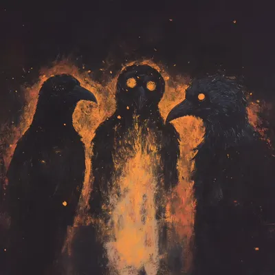 Eat or be eaten - AI artwork, 16 Feb 2025