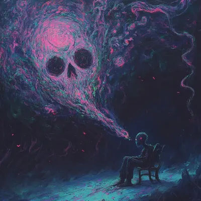 Tough nights; I don't want to return - AI artwork, 9 Feb 2025