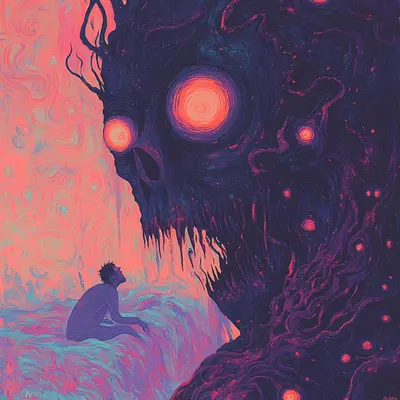 Tough nights; I don't want to return - AI artwork, 9 Feb 2025