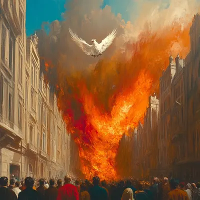 find the spark, ignite the fire - AI artwork, 17 Feb 2025