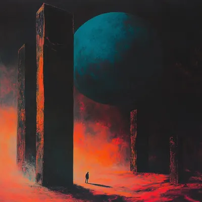 Travelling through time and space. When does it start? Does it end? - AI artwork, 28 Feb 2025
