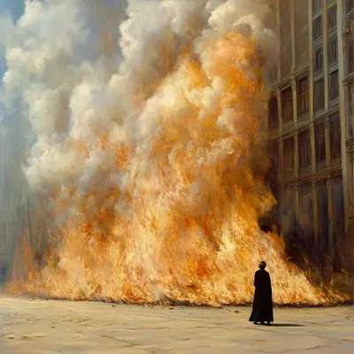 find the spark, ignite the fire - AI artwork, 17 Feb 2025