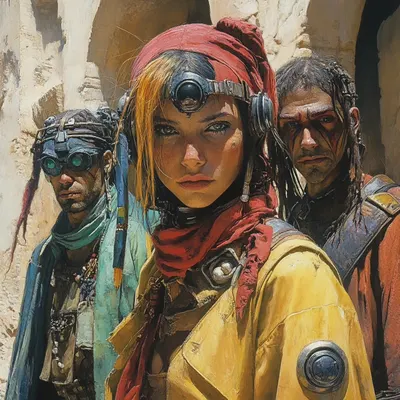 Fortune tellers - AI artwork, 8 Feb 2025