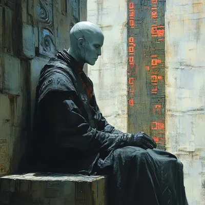 technology is religion - AI artwork, 26 Mar 2025