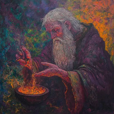 whispers of the devil - AI artwork, 8 Mar 2025