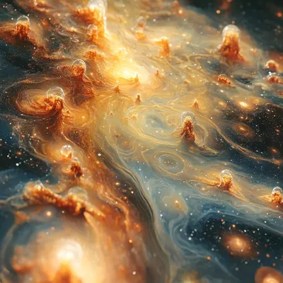infinite space, yet i have this feeling that i saw everything already - AI artwork, 12 Mar 2025