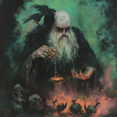 whispers of the devil - AI artwork, 8 Mar 2025