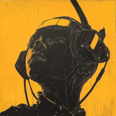 Woke up this morning with great sadness in my heart. Can't tell why - AI artwork, 7 Mar 2025