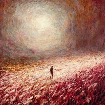 meadows of death. far far away - AI artwork, 16 Mar 2025