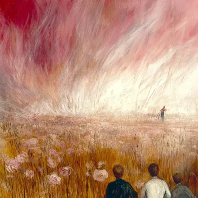 meadows of death. far far away - AI artwork, 16 Mar 2025