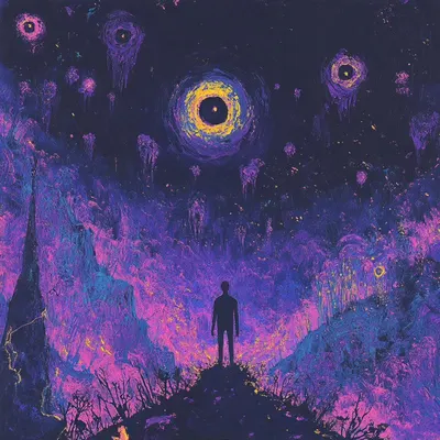 So many thoughts, so little time. What should I choose? - AI artwork, 1 Mar 2025