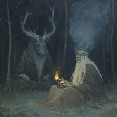 whispers of the devil - AI artwork, 8 Mar 2025