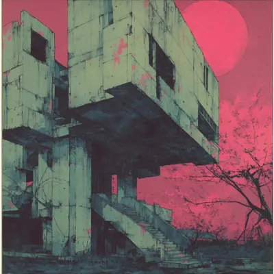 One would think it all passes, but it doesn't. Despair still grips my heart, and I don't know why - AI artwork, 29 Apr 2025