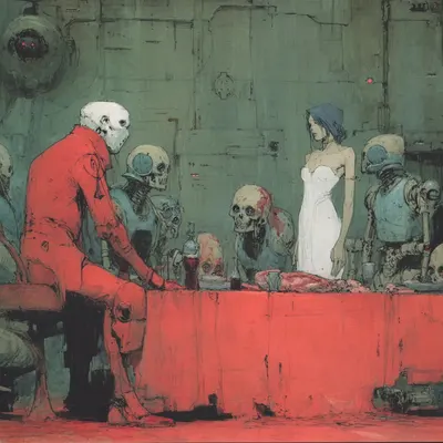it's not normal - AI artwork, 13 Apr 2025