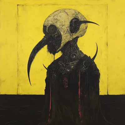 nothing rests in the darkness - AI artwork, 3 Apr 2025