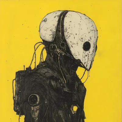 nothing rests in the darkness - AI artwork, 3 Apr 2025