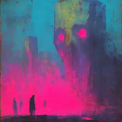 through the unknown, everyday - AI artwork, 23 Apr 2025