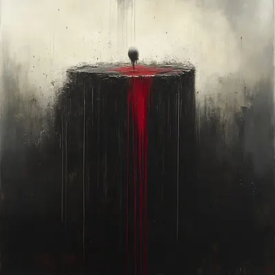 Falling in love with this and that scares me, because death is always waiting - AI artwork, 2 Apr 2025