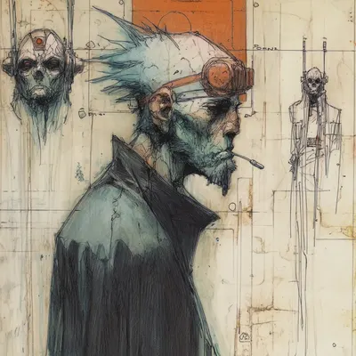 it's not normal - AI artwork, 13 Apr 2025