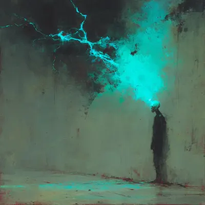 neons of the fallen - AI artwork, 9 Apr 2025