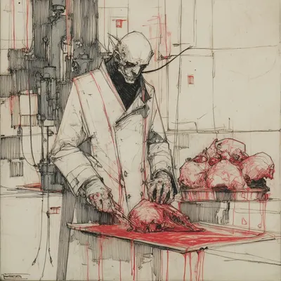 you are what you eat - AI artwork, 7 Apr 2025