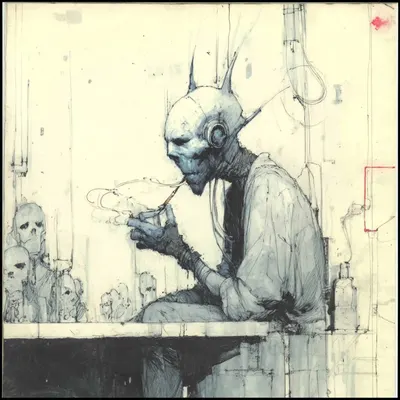 you are what you eat - AI artwork, 7 Apr 2025