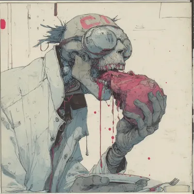 you are what you eat - AI artwork, 7 Apr 2025
