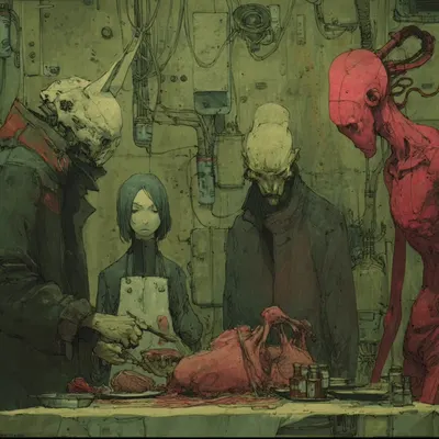it's not normal - AI artwork, 13 Apr 2025
