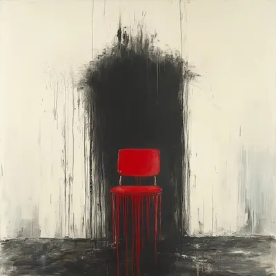 Falling in love with this and that scares me, because death is always waiting - AI artwork, 2 Apr 2025