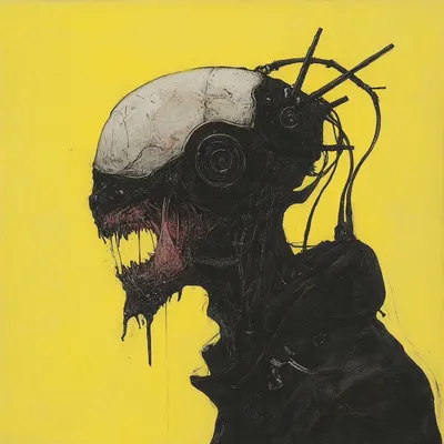 nothing rests in the darkness - AI artwork, 3 Apr 2025