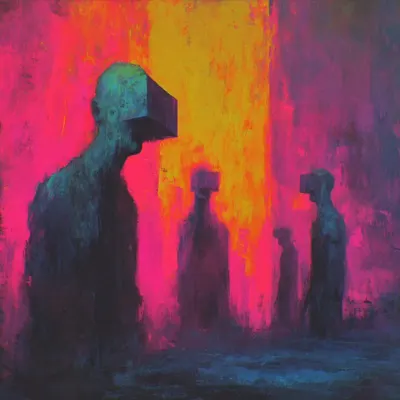 through the unknown, everyday - AI artwork, 23 Apr 2025